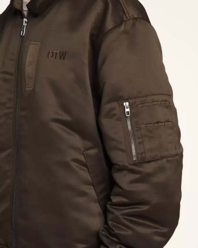 Chaqueta bomber de satén OTW