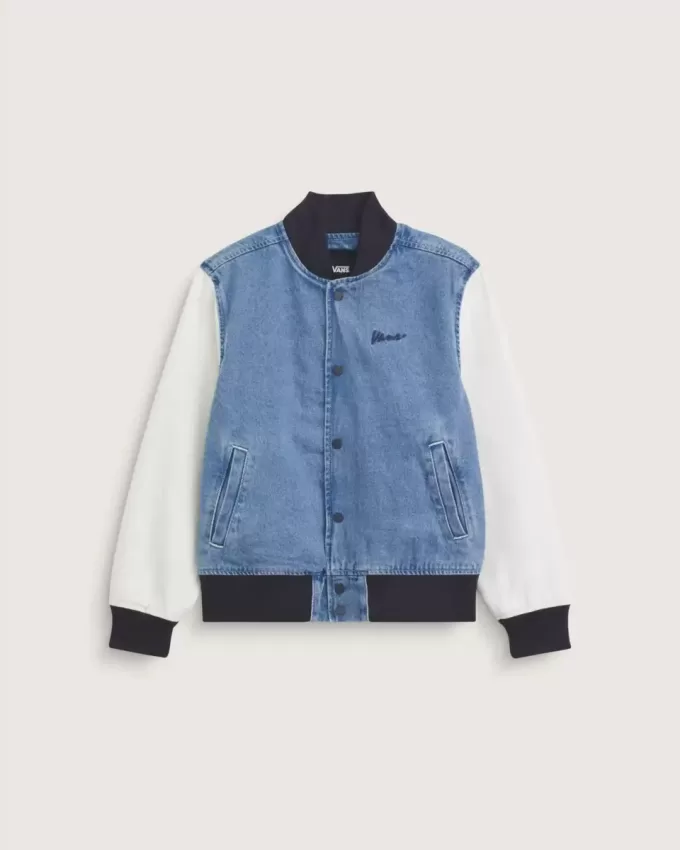 Chaqueta de béisbol vaquera para niños