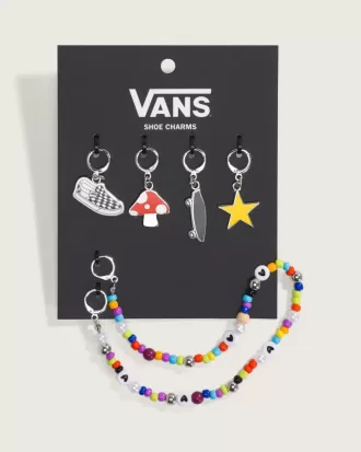 Juego de adornos para zapatos Vans con cuentas
