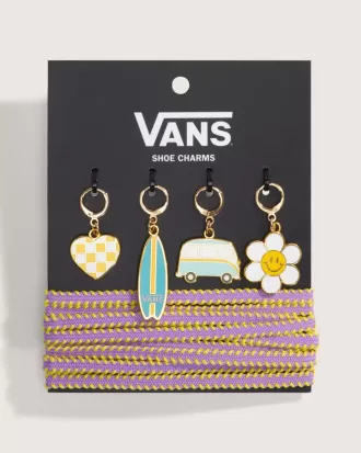 Juego de adornos para zapatos Vans Retro California