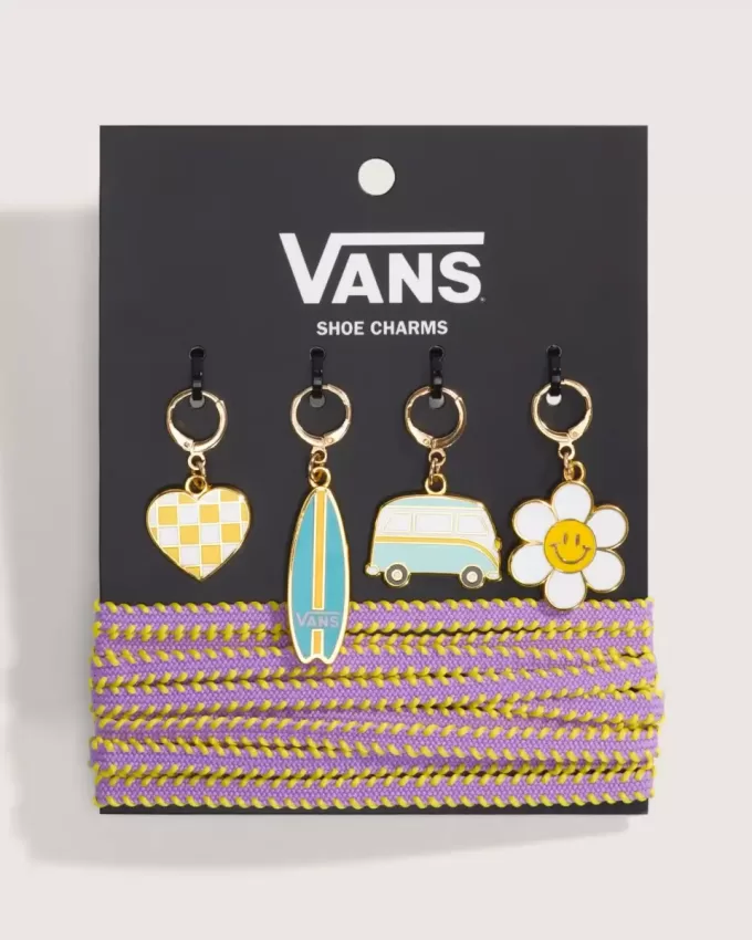 Juego de adornos para zapatos Vans Retro California
