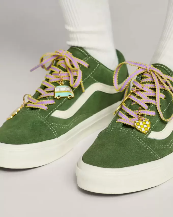 Juego de adornos para zapatos Vans Retro California