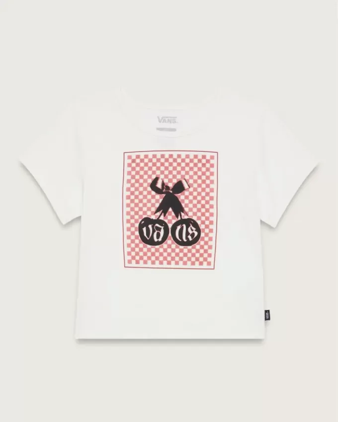 Mini camiseta de cuadros de cereza