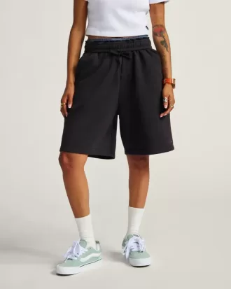 Pantalones cortos de polar con el logotipo de script