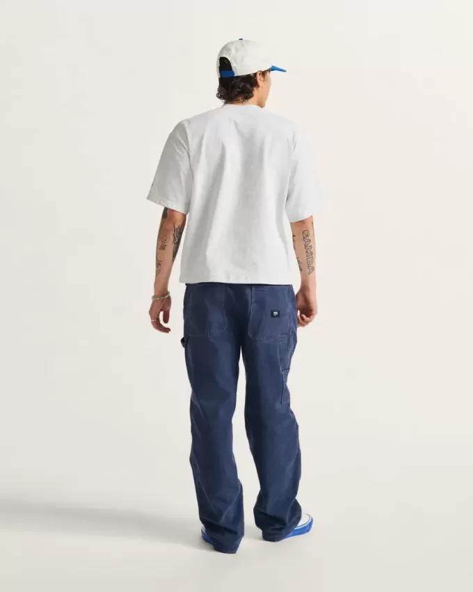 Pantalones de carpintero lavados vintage Drill Chore Pantalones de carpintero lavados vintage Drill Chore