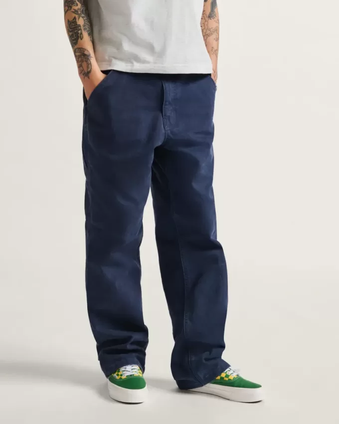 Pantalones de carpintero lavados vintage Drill Chore Pantalones de carpintero lavados vintage Drill Chore