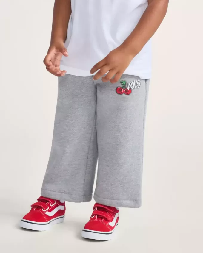Pantalones deportivos de cerezas a cuadros para niños pequeños