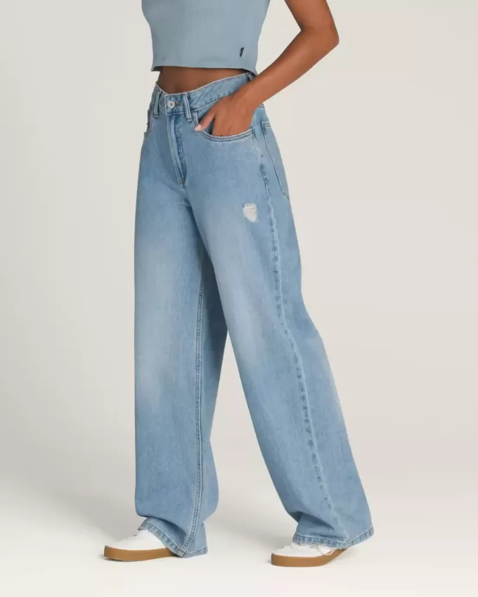 Pantalones Sirelle de denim con 5 bolsillos