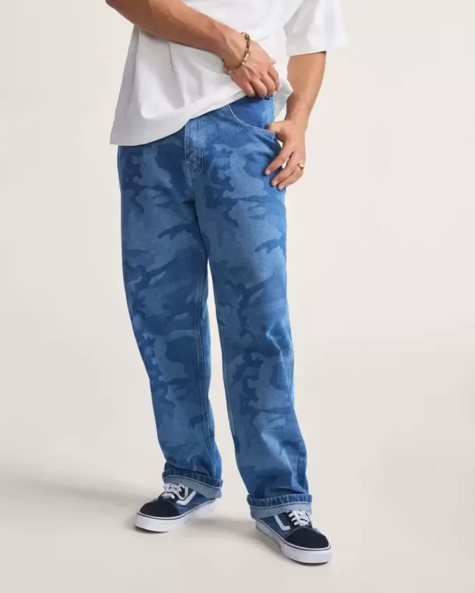 Pantalones vaqueros holgados Check-5