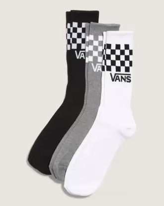 Paquete de 3 calcetines deportivos con cuadros clásicos