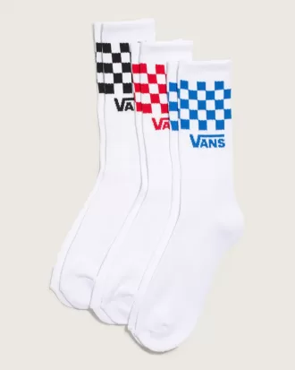 Paquete de 3 calcetines deportivos con cuadros clásicos