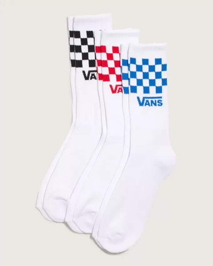 Paquete de 3 calcetines deportivos con cuadros clásicos Paquete de 3 calcetines deportivos con cuadros clásicos