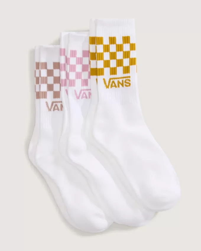 Paquete de 3 calcetines deportivos con cuadros clásicos
