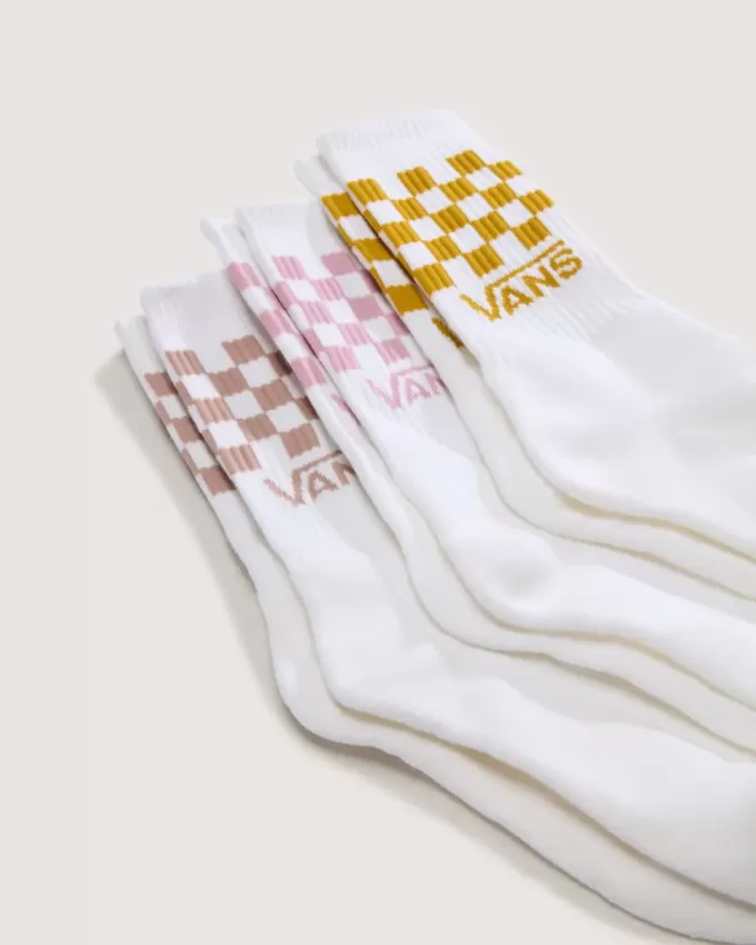 Paquete de 3 calcetines deportivos con cuadros clásicos