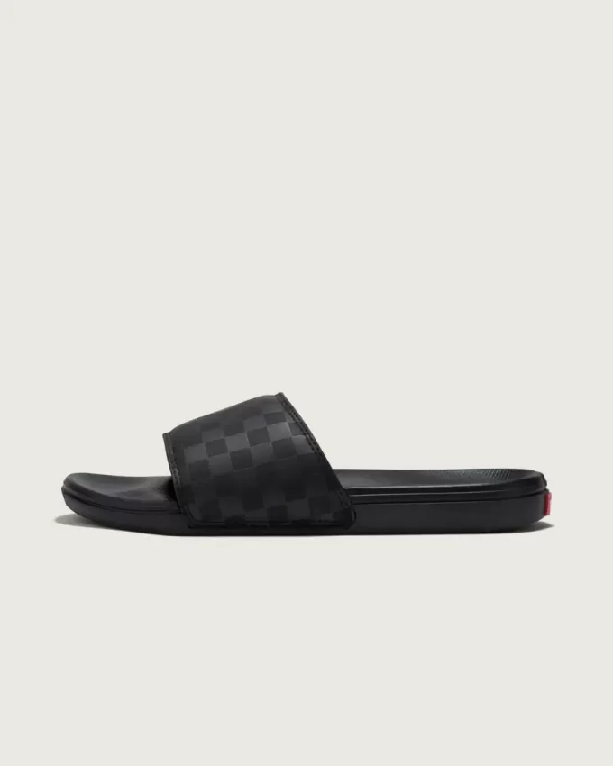 Sandalia deslizante con diseño de cuadros de La Costa Sandalia deslizante con diseño de cuadros de La Costa