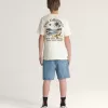 Shorts vaqueros holgados Check-5 para niños