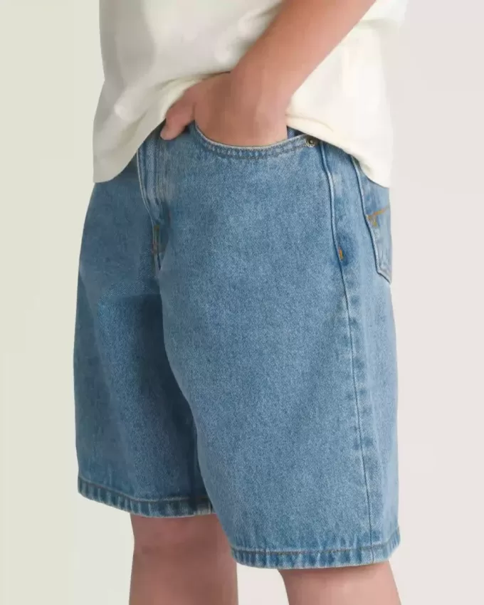 Shorts vaqueros holgados Check-5 para niños