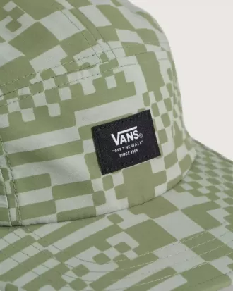 Sombrero camper con estampado de cuadros