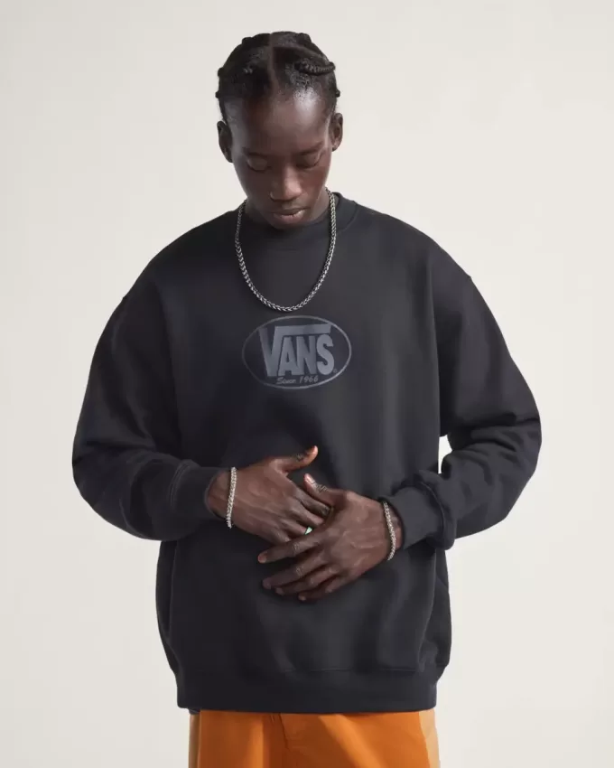 Sudadera clásica ovalada con cuello redondo Sudadera clásica ovalada con cuello redondo