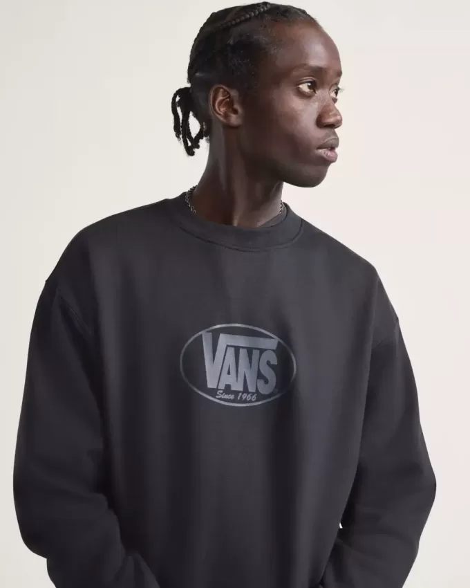 Sudadera clásica ovalada con cuello redondo Sudadera clásica ovalada con cuello redondo