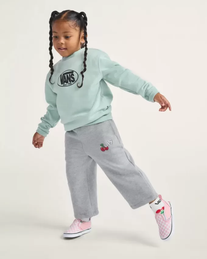 Sudadera clásica ovalada con cuello redondo para niños pequeños