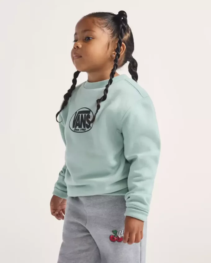 Sudadera clásica ovalada con cuello redondo para niños pequeños