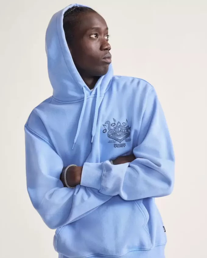 Sudadera con capucha de discos rayados Sudadera con capucha de discos rayados