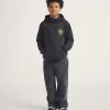 Sudadera con capucha para niños con discos rayados