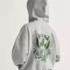 Sudadera con capucha retro de la paz mundial