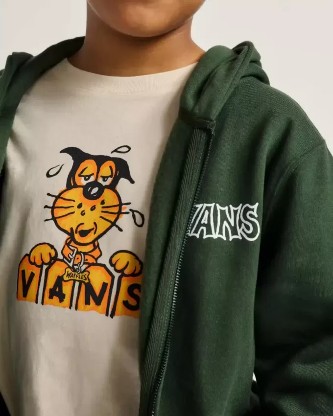 Sudadera con capucha y cremallera clasificada para niños