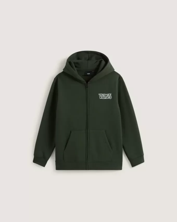 Sudadera con capucha y cremallera clasificada para niños