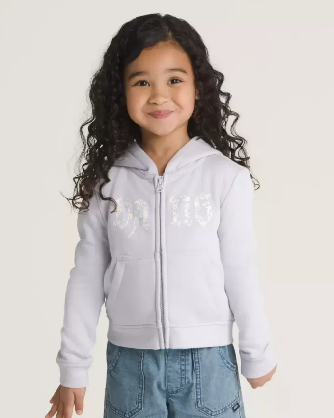 Sudadera con capucha y cremallera completa Daisy Break para niños pequeños