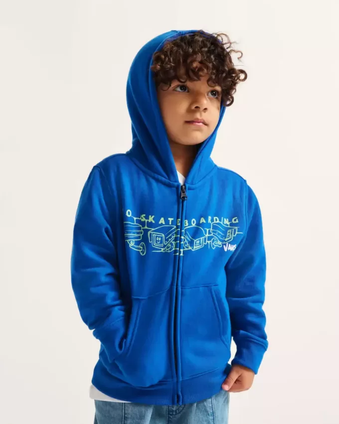 Sudadera con capucha y cremallera completa de los vigilantes nocturnos para niños pequeños