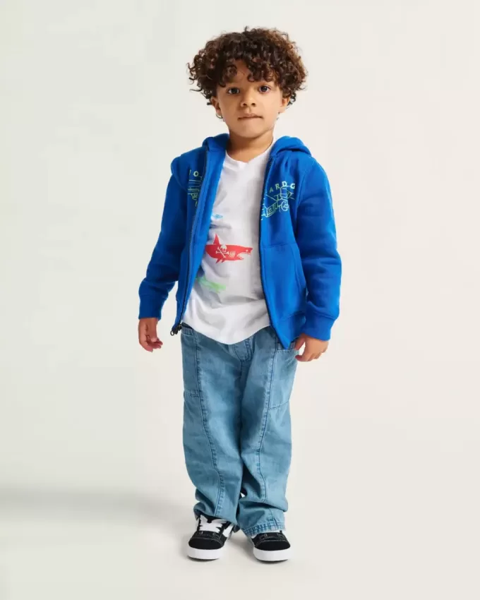 Sudadera con capucha y cremallera completa de los vigilantes nocturnos para niños pequeños