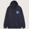 Sudadera con capucha y cremallera de pared de metal Sudadera con capucha y cremallera de pared de metal