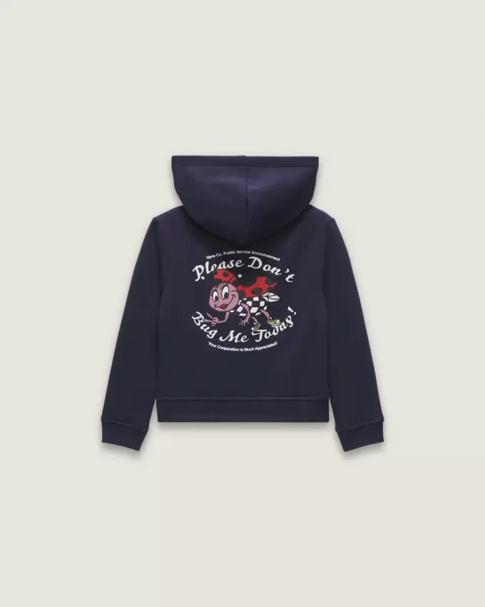 Sudadera con capucha y cremallera «Niños pequeños, no me molesten»