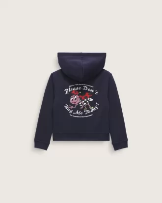 Sudadera con capucha y cremallera «Niños pequeños, no me molesten»