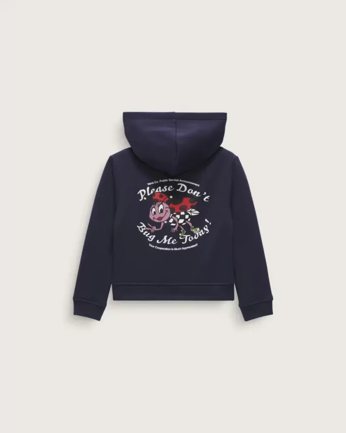 Sudadera con capucha y cremallera «Niños pequeños, no me molesten»