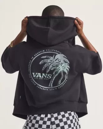 Sudadera con capucha y cremallera retro Dual Palm