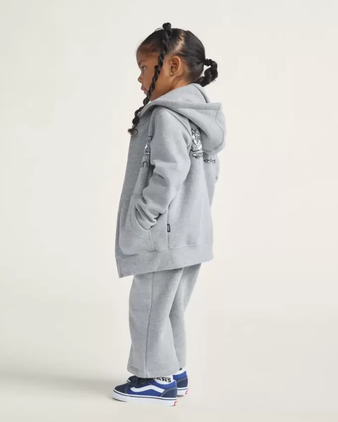Sudadera con capucha y cremallera Sk8 Posse para niños pequeños