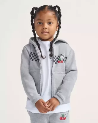 Sudadera con capucha y estampado de cerezas para niños pequeños