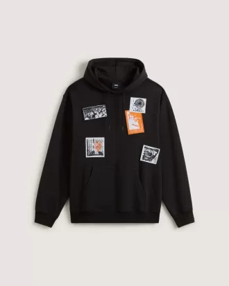 Sudadera con capucha y parche punk