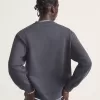 Sudadera con cuello redondo y estampado de cuadros de estrellas Sudadera con cuello redondo y estampado de cuadros de estrellas