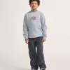 Sudadera con cuello redondo y estampado de estrellas para niños