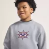 Sudadera con cuello redondo y estampado de estrellas para niños
