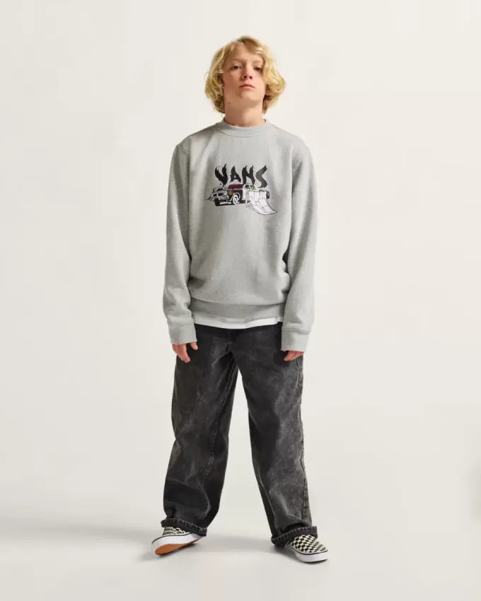 Sudadera holgada con cuello redondo para niños Copout