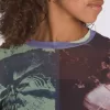 Top de manga larga de malla Ludlow
