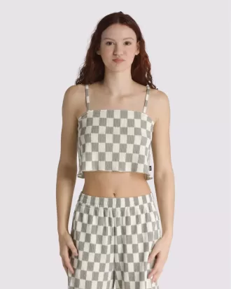 Top de tirantes con estampado de cuadros de Wren