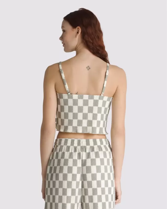 Top de tirantes con estampado de cuadros de Wren