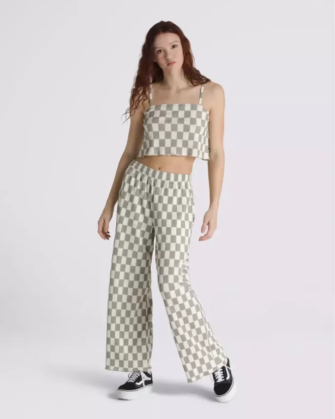 Top de tirantes con estampado de cuadros de Wren